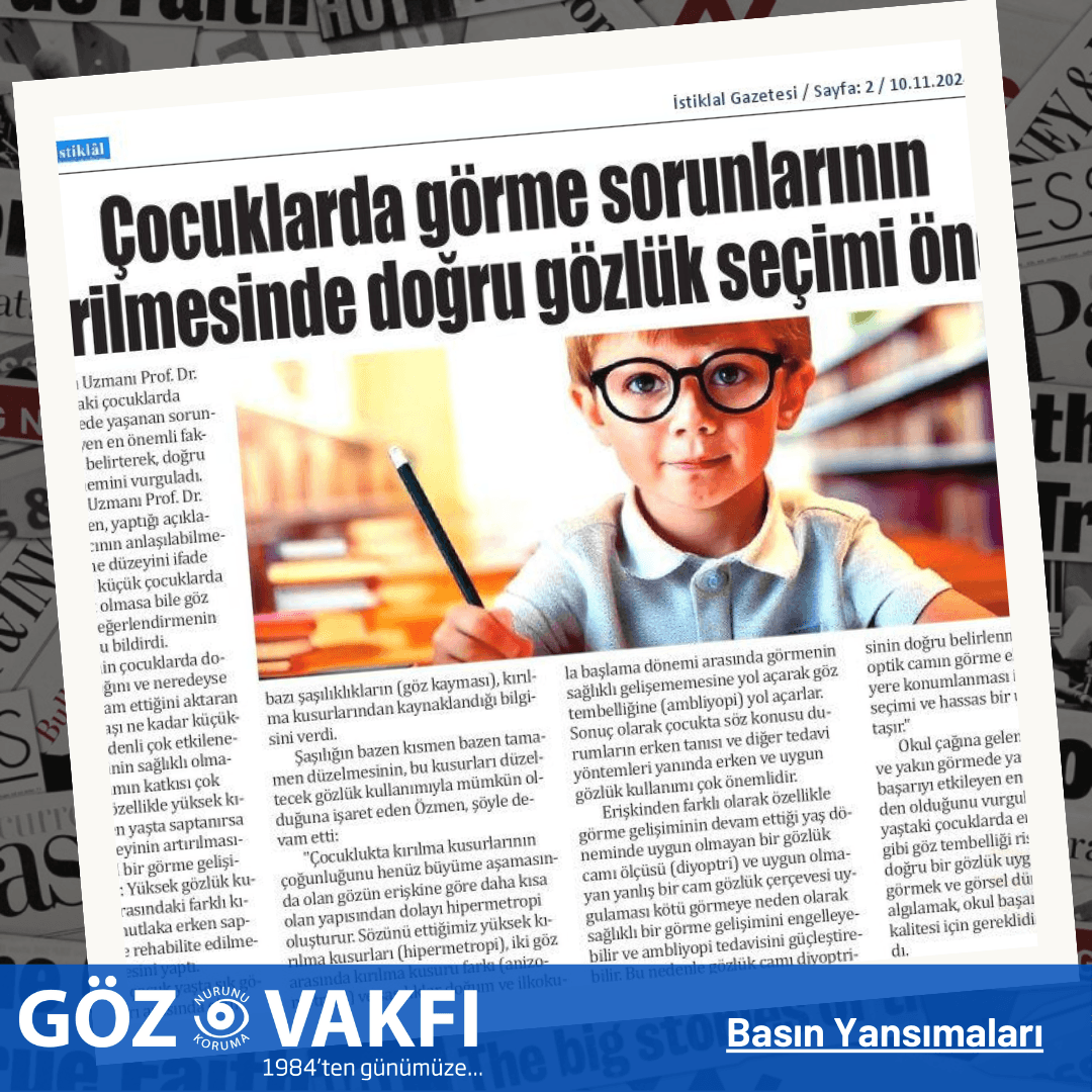 Choosing the Right Glasses Is Important in Correcting Children's Vision Problems